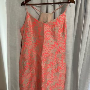 Jcrew white and pink floral dress